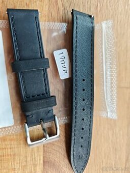 Nový kožený pásek k hodinkám 19 mm