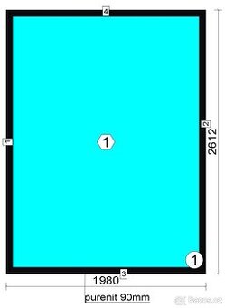 Pevné okno 1980 x 2815