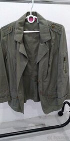 Nové dámské sako khaki zelená vel. 38 - 1