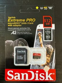 Nová paměťová karta SanDisk Extreme PRO 512 GB