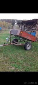Sklápěcí vozík za zahradní traktor, čtyřkolku