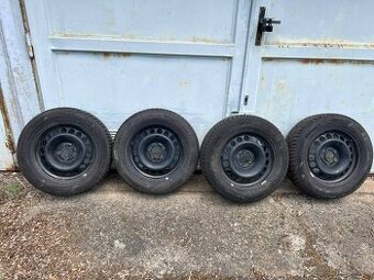 ORIGINÁL AUDI PLECHOVÉ DISKY 5X112 R16 ET39 VČ. ZIMNÍHO PNEU