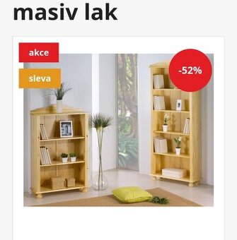 Prodám z masivu knihovnu,komodu... - 1