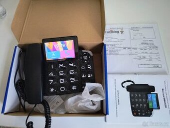 Stolní mobilní telefon pro seniory Maxcom MM42D SE