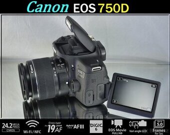 Canon EOS 750D 24MPixFull HDVWIFI1700 Exp.