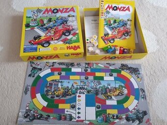 Dětská stolní závodní společenská hra MONZA Haba