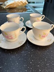 Set 4ks salku +podsalek habei porcelain