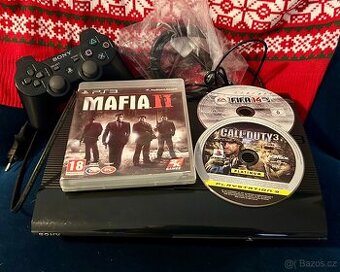 Playstation 3 Super Slim 500gb + 3 hry