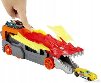 SADA HOT WHEELS DRAK TRANSPORTÉR AUTÍČEK A RAKETOMET