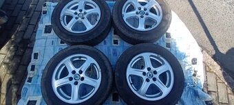 4ks. Alu kola 6jx15h2 et 38.Rozteč 5x100, pneu 195/65r15