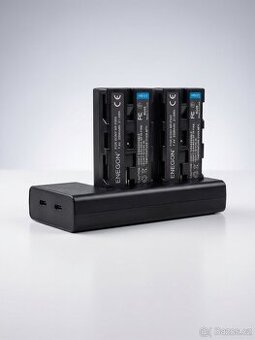 Sada 2x Baterie NP-F550 (2900mAh) + Nabíječka na 2 sloty