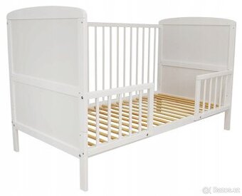 Dětská postýlka z masivu 2v1 Kasper - borovice, 140 x 7