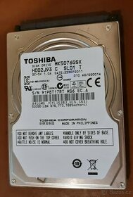 HDD 2,5´´ 500GB Toshiba