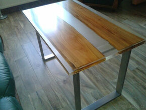 Konfereční stůl, stolek, pryskyřice, epoxyd, nový - 1