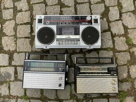 staré rádio retro rádio kazeťák magnetofon audio retro