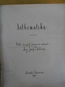 Mathematika Ing. Jiří Štětina, Banská Šťiavnica 1933 - 1