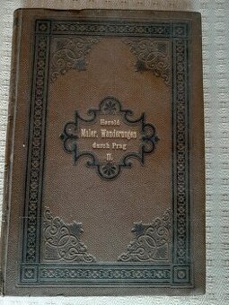 STAROŽITNÁ KNIHA roku 1884 Wanderungen durch Prag