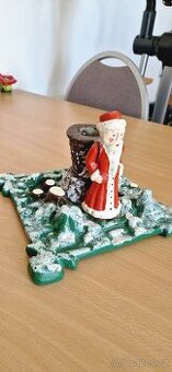 Starožitný stojan na vánoční stromeček – litinový