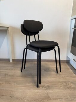 2x IKEA židle - ÖSTANÖ, černá (Remmarn/tmavě šedá)