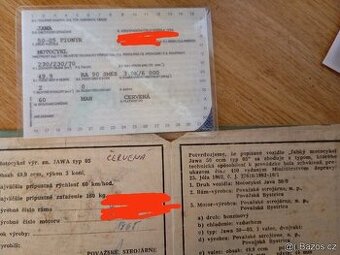 Prodám Jawa 50/05 s doklady