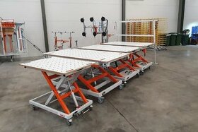 manipulační vozík, nůžkový stůl, pracovní stůl