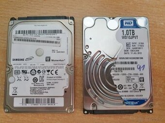 2x 1TB HDD Sata do Notebooku. Za oba : 550kč.