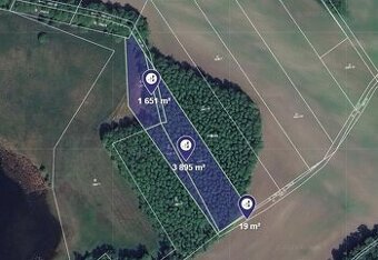 Prodej podílu 1/4 louky 1 391 m², Lázně Bohdaneč