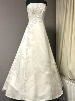 Levné svatební šaty vhodné i na věneček ve vel.38 -40