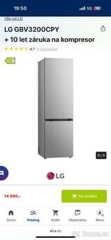 Lednice s mrazákem LG