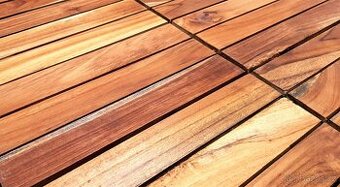 Teakové dlaždice na terasy, sprchové kouty, sauny, podlahy