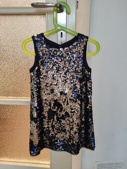 Dívčí společenské šaty s flitry