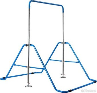 Dětská gymnastická tyč, skládací, 90-130cm, modrá