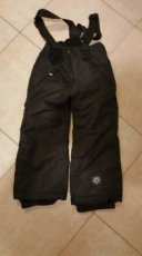 Zimní šusťákové kalhoty, černé, vel.98-104 - 1