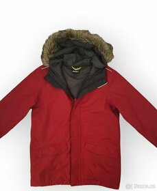 Červená zimní izolační bunda vel. 158