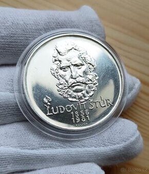 Stříbrná pamětní mince Československa 500kčs Ludovit Štúr 19