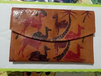 Dámská retro kožená peněženka z Egypta