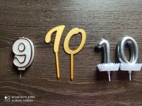 Čísla na dort 9,10,11 - zdarma - 1