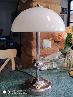 Starožitná větší stolní lampa r 1930 Funkcionalismus
