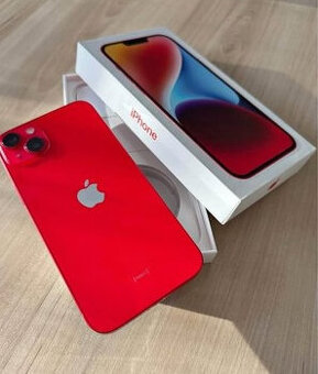 IPHONE 14 / 256 GB. (Product) RED. ZÁRUKA. BATERIE 100%