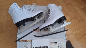 Dětské lední brusle 39 stélka 25,4cm 1x použité  nerez nůž