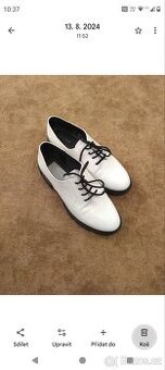 Prodám bílé šněrovací, dámské boty