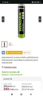 Montážní a lepící pěna cca 40 ks