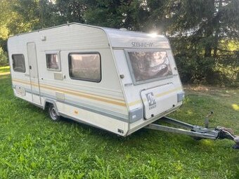 Knaus Sudwind 490, předstan, palandy, WC, STK