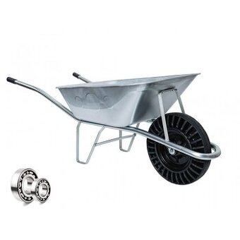 Celopozinkované stavební kolečko KATARO s korbou 80 L