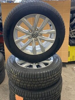 Alu kola VW 5x112 zimní pneu 215 65 R16 99H 7mm