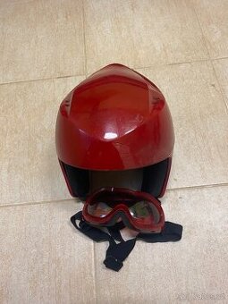 Lyžařská helma M s brýlemi - 1