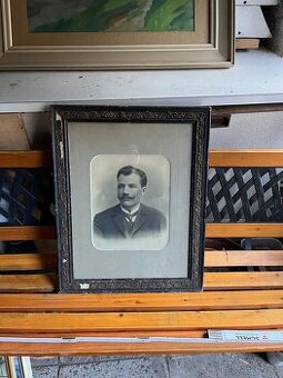 Starožitný portrét muže – ateliér Ed. Kyrlach, Praha