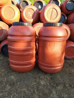 Plastové sudy, barely, sud na vodu, kvas, obilí 220 l