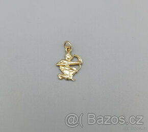 Zlatý přívěsek Střelec 1,00g, 14 kt, 585/1000