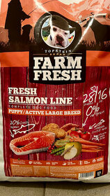 NOVÉ granule Farm Fresh Salmon Puppy, Active, balení 15 kg - 1